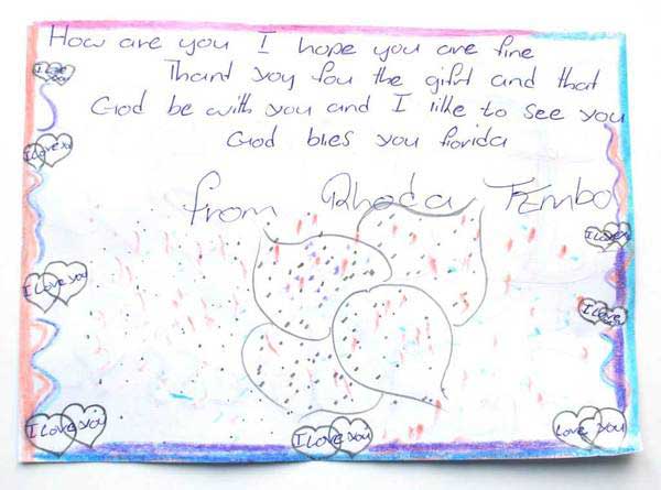 Thank You Notes From Purse Recipients