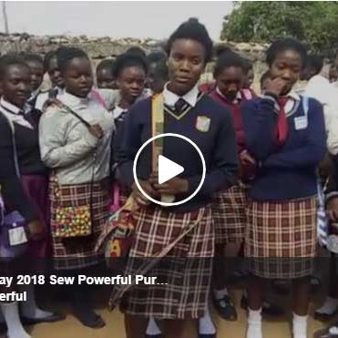 Menstrual Hygiene Day 2018 Sew Powerful Purse Distribution
