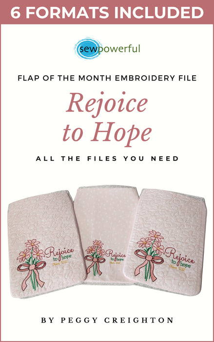 Machine Embroidery Flap Design Series - Rejoice To Hope