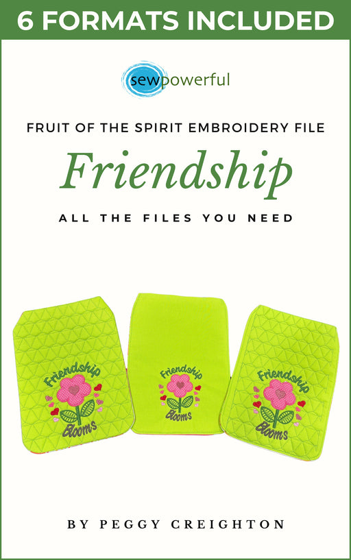 Fruits of the Spirit - Machine Embroidery Flap Design Series - Friendship