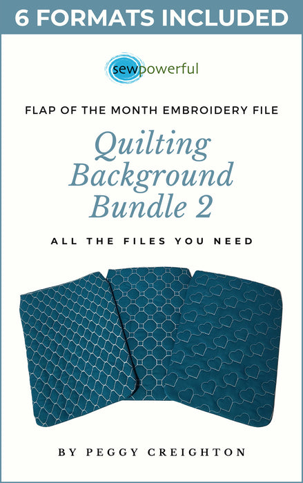 Machine Embroidery Flap Design Series - Quilting Background Bundle 2